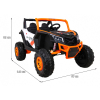 Buggy UTV-MX na akumulator dla dzieci Pomarańczowy + Napęd 4x4 + Pilot + Audio LED + Schowek + EVA + Wolny Start